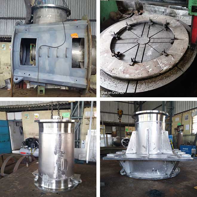 manufacturer of fabricated equipments for following industries Pressure Vessel, structural equipments, water handling equipments, pump components, pharmaceuticals and chemicals, rubber industry, dairy and processing distillery, sugar industry in india